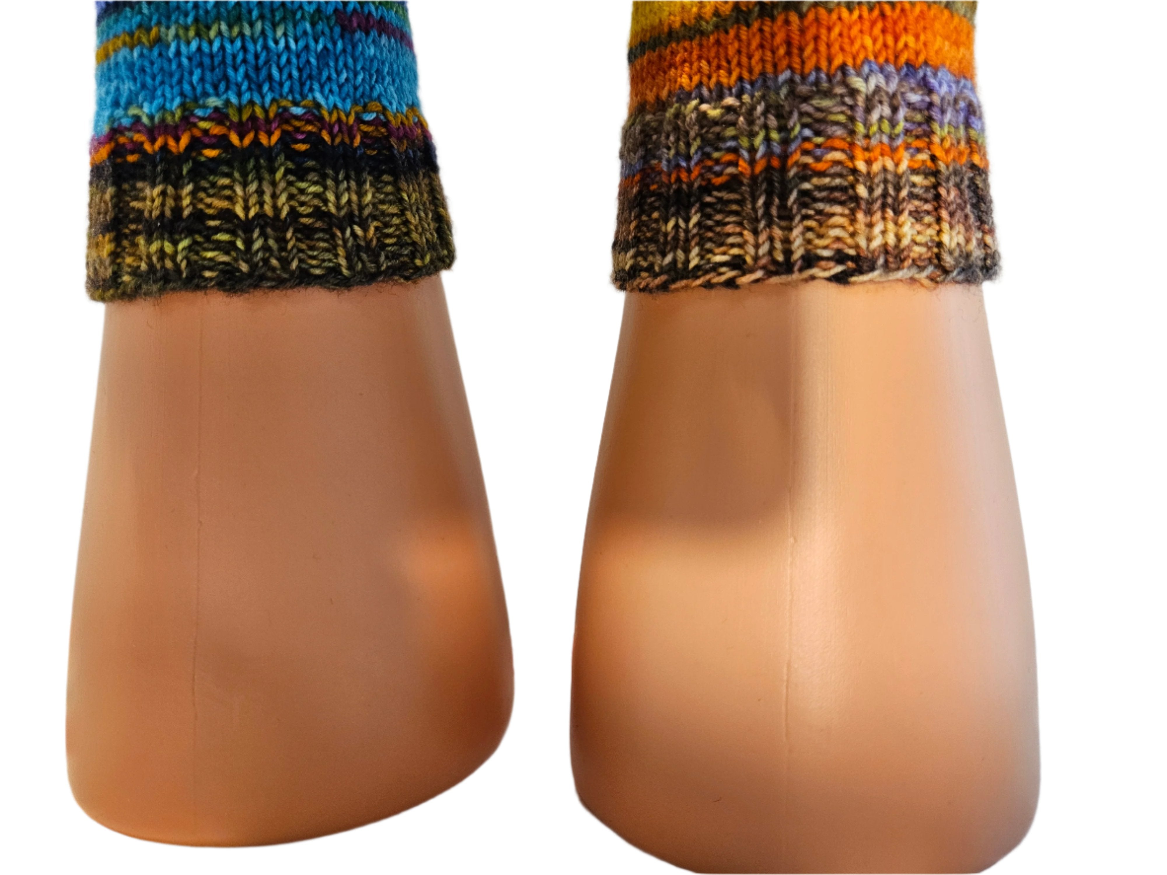 №S023. Hand Knitted Merino Wool socks. (Paradise) (RTS)