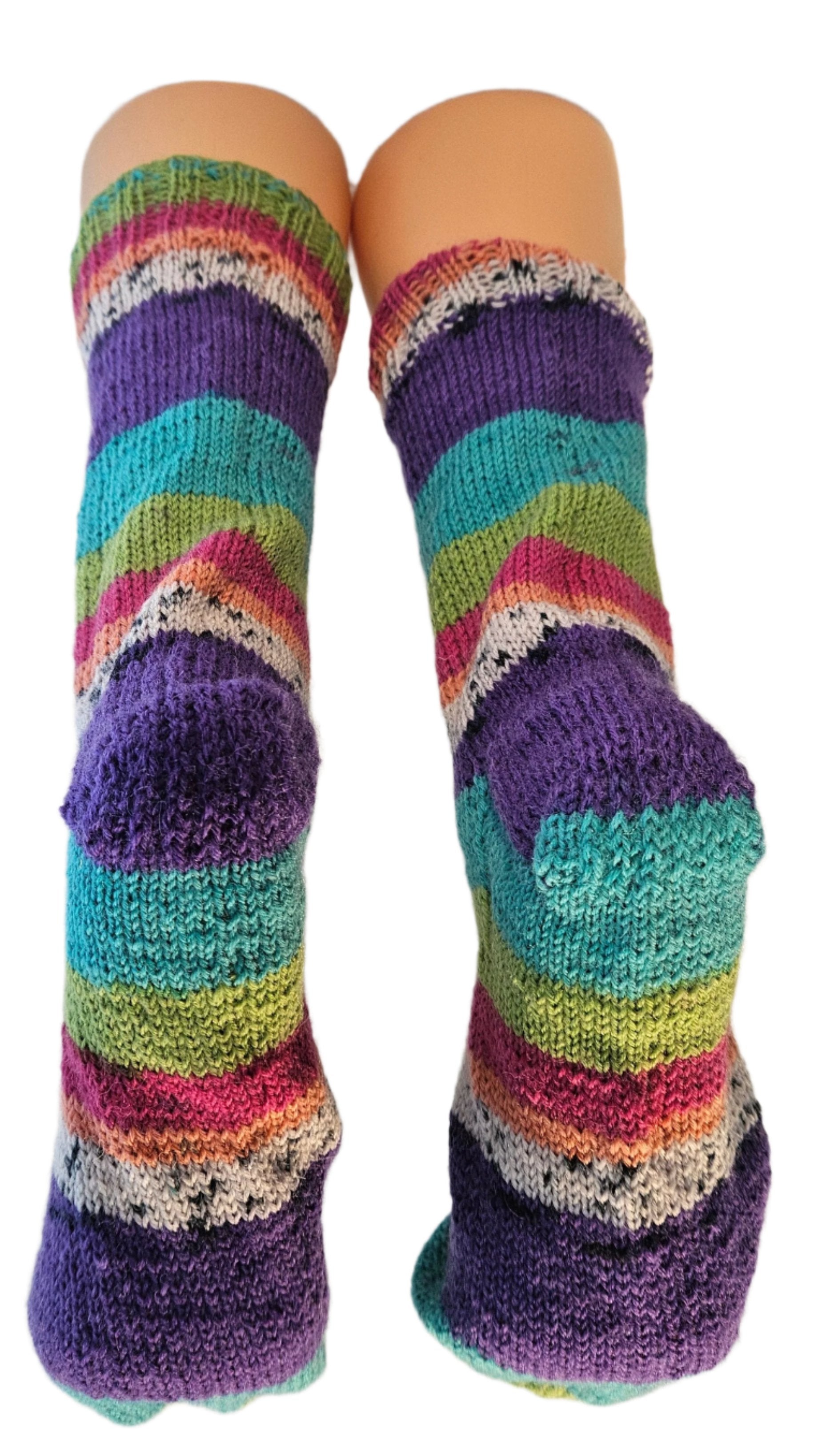 №S029. Hand Knitted Wool socks. (RTS)