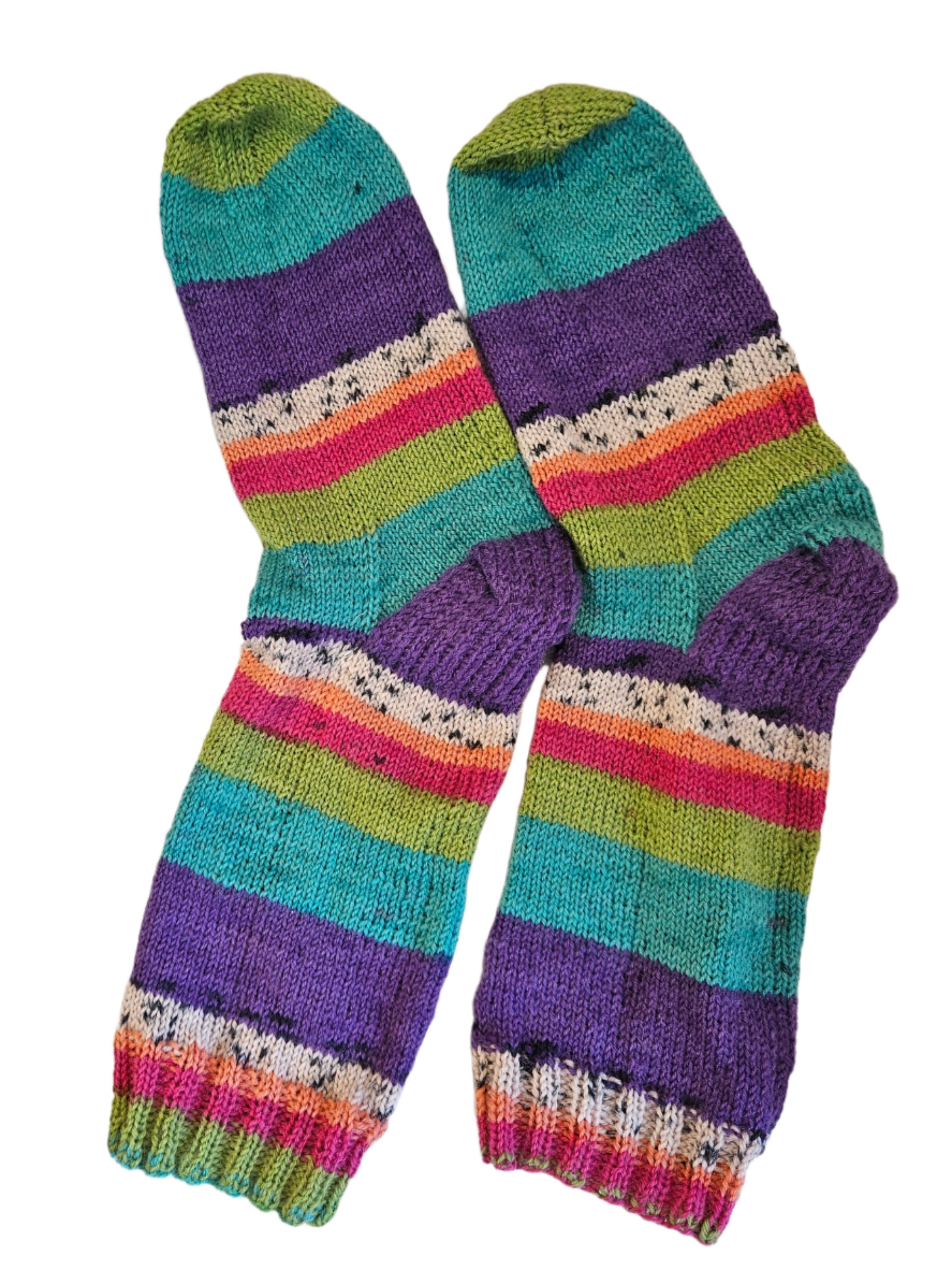 №S029. Hand Knitted Wool socks. (RTS)