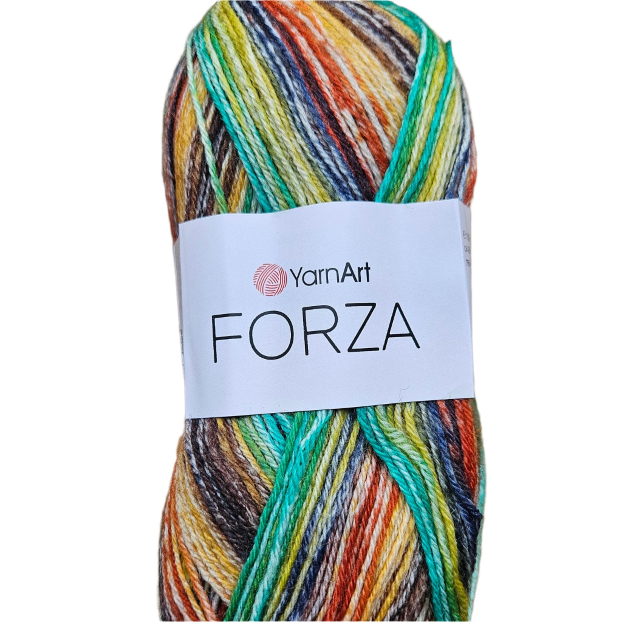 №Y013. Wool Yarn for Socks (Color 2609). FORZA