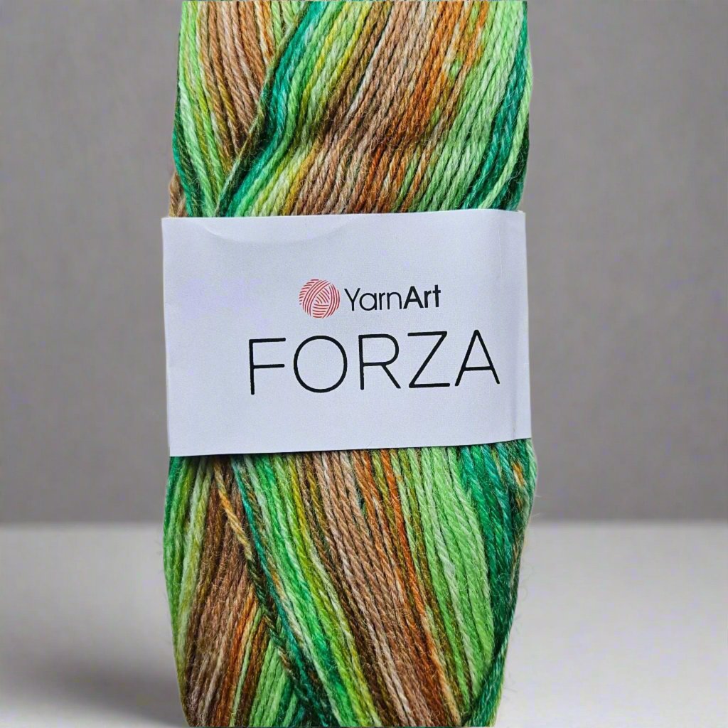 №Y017. Wool Yarn for Socks (Color 2604). FORZA