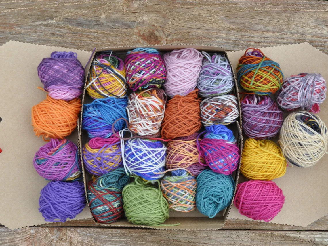 №Y003. Mini Sock yarn kit.  Total 26 mini balls - 200 gram / 7.06 ounces