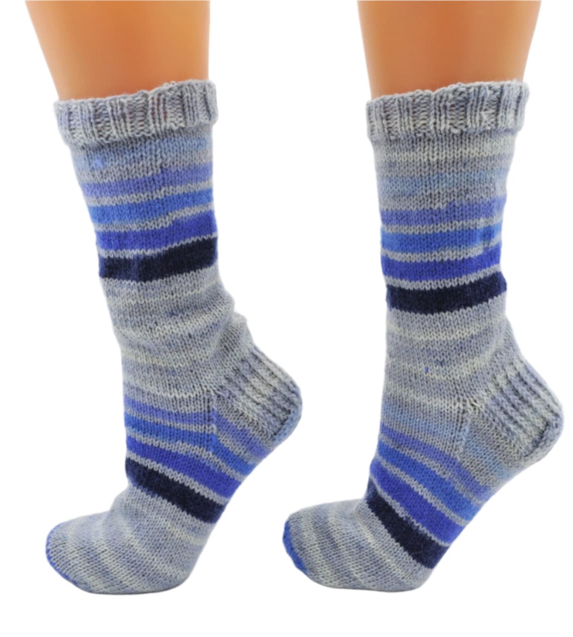 Wool+socks+Hand Knitted . №S001.