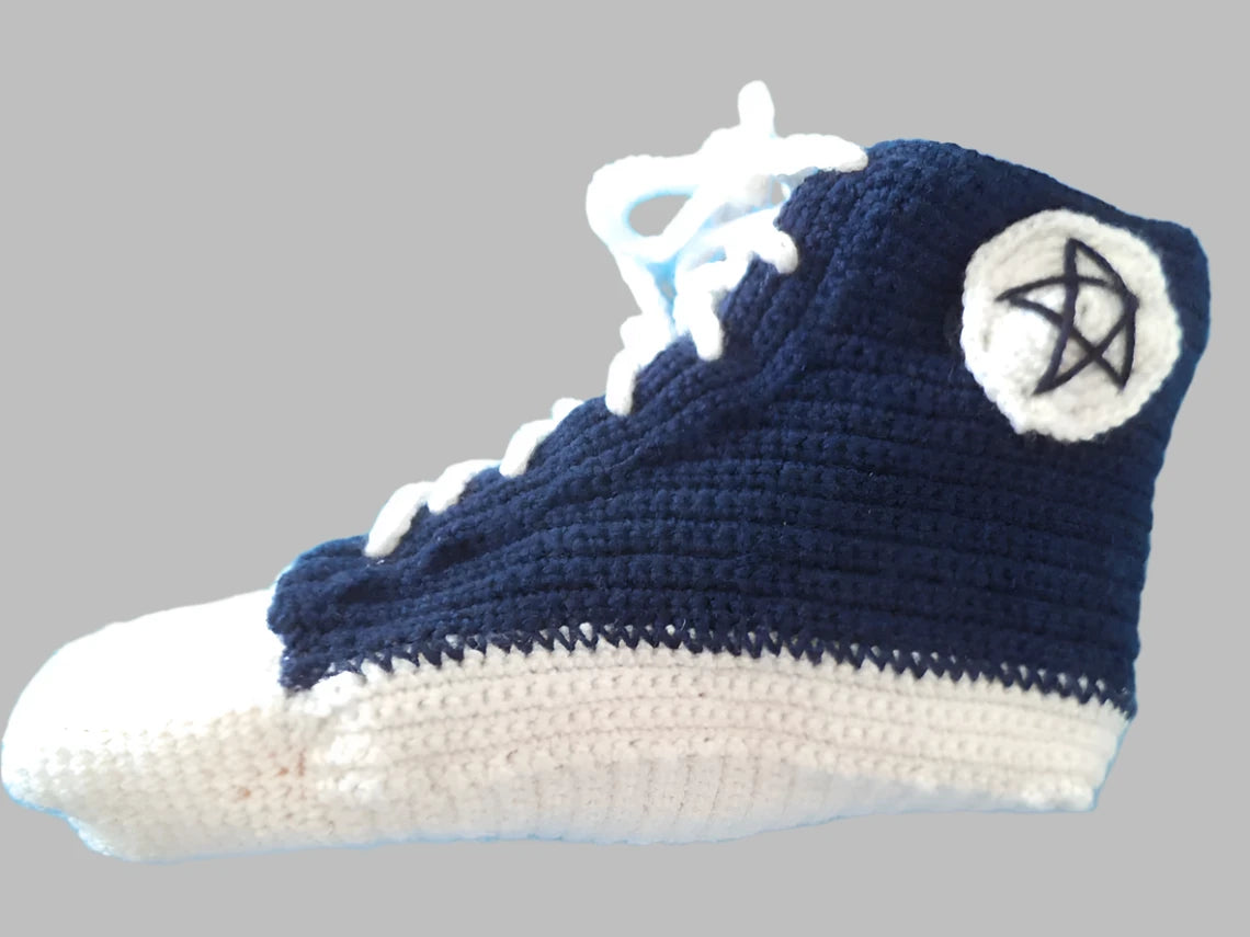 Discover custom crochet sneakers with unique, hand-crafted designs. Personalize your crochet sneakers with various colors and styles for a perfect fit. Ideal for gifts, DIY enthusiasts, or fashion-forward crochet lovers. Shop patterns or request custom orders today