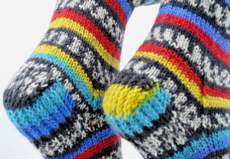 №S007. Hand Knitted Wool socks. (LEGO) (MTO)