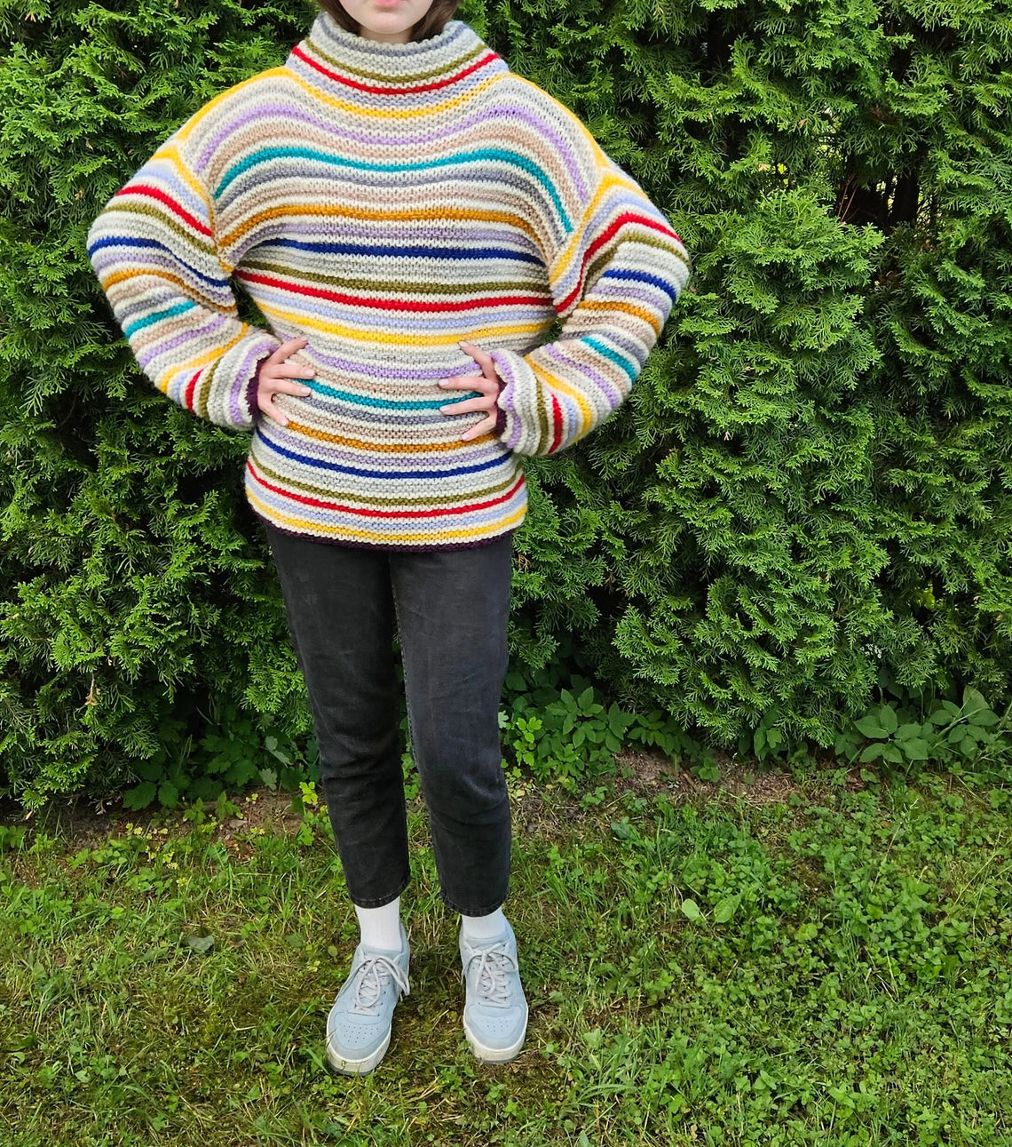 №SW001. Handmade oversized sweater