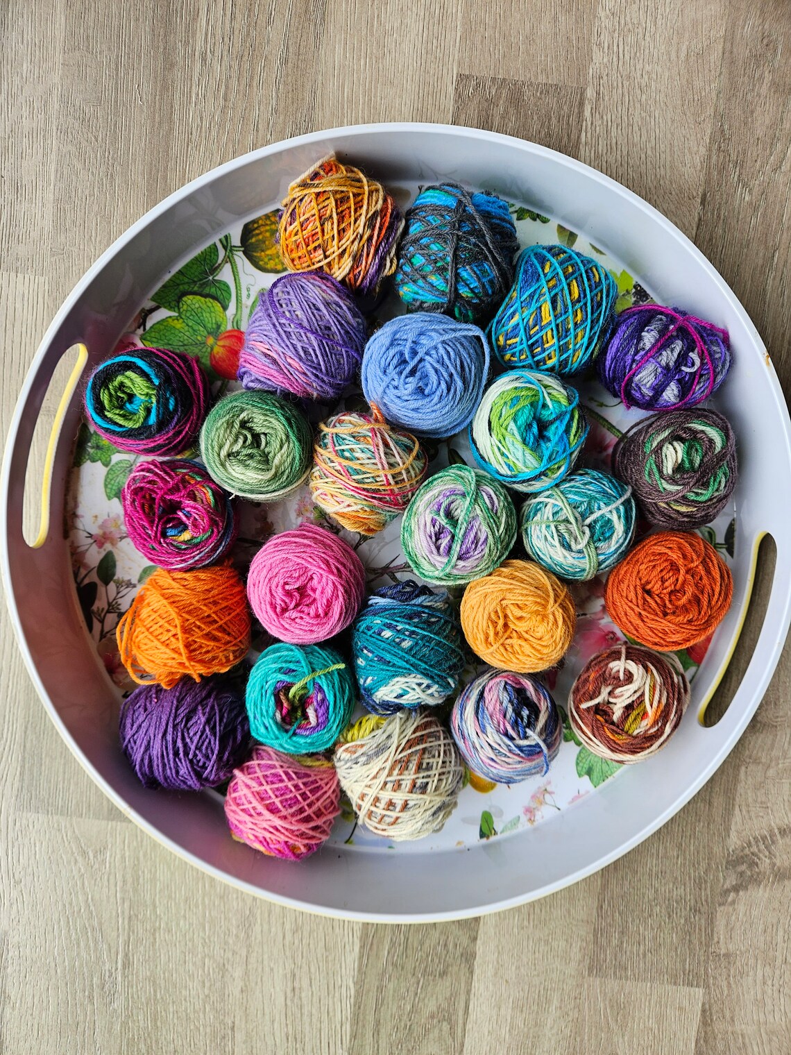 Vibrant Multicolored Yarn Skein Set