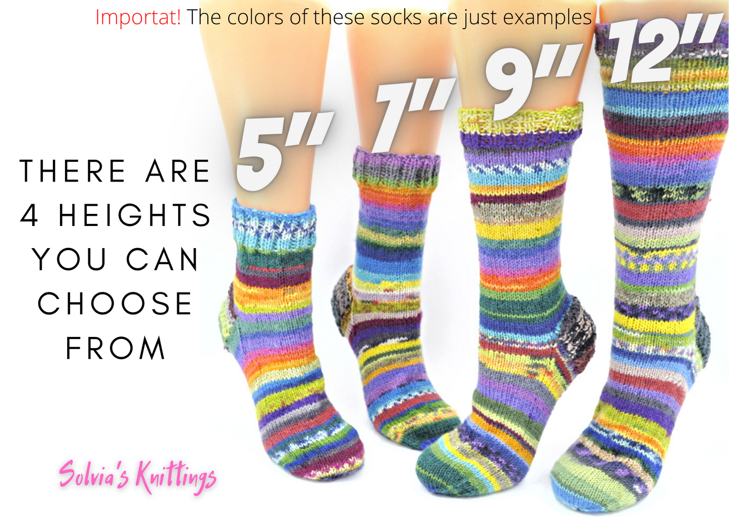 Tropical Rainbow Unisex Wool socks