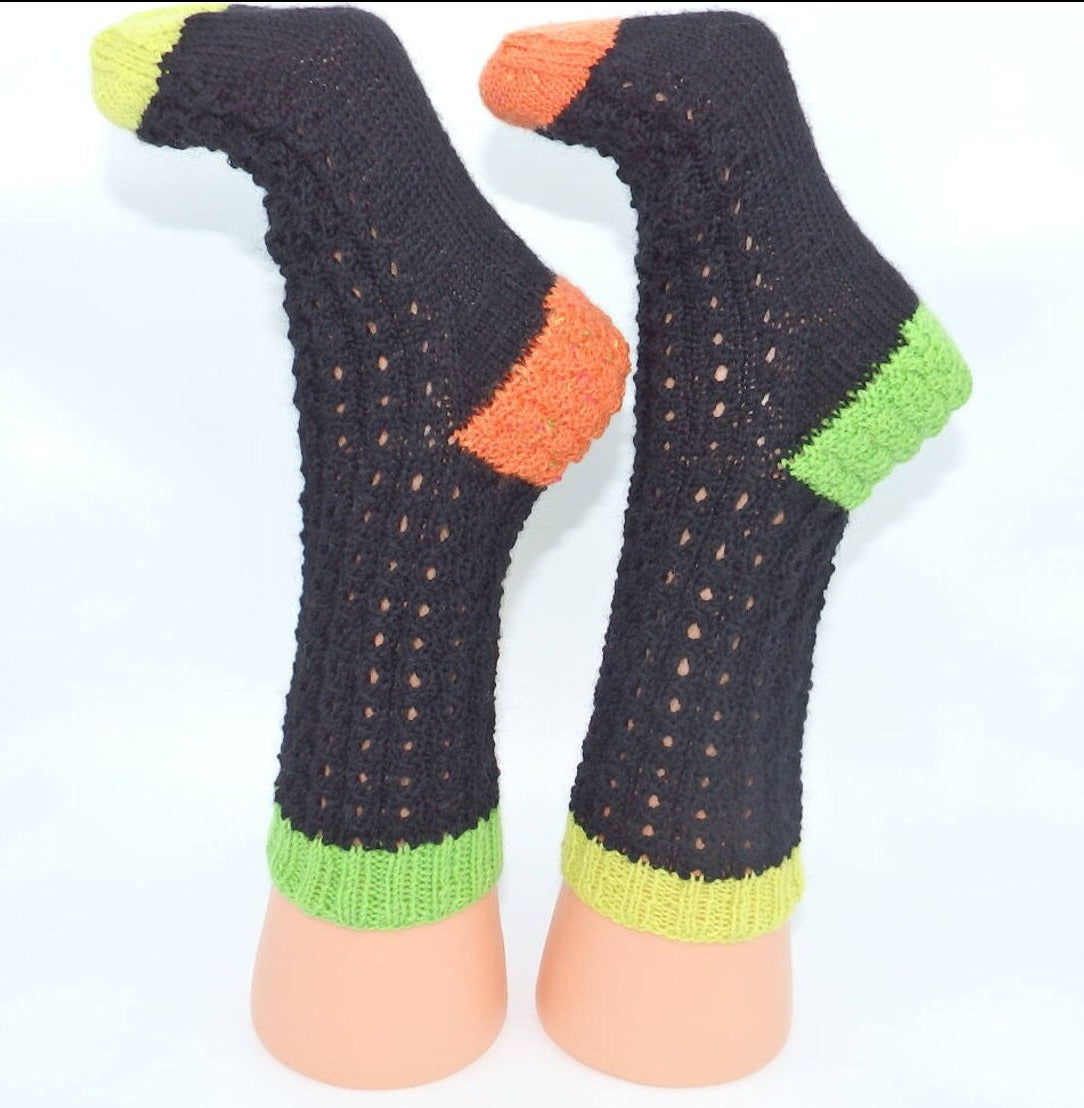 Neon Unisex wool socks