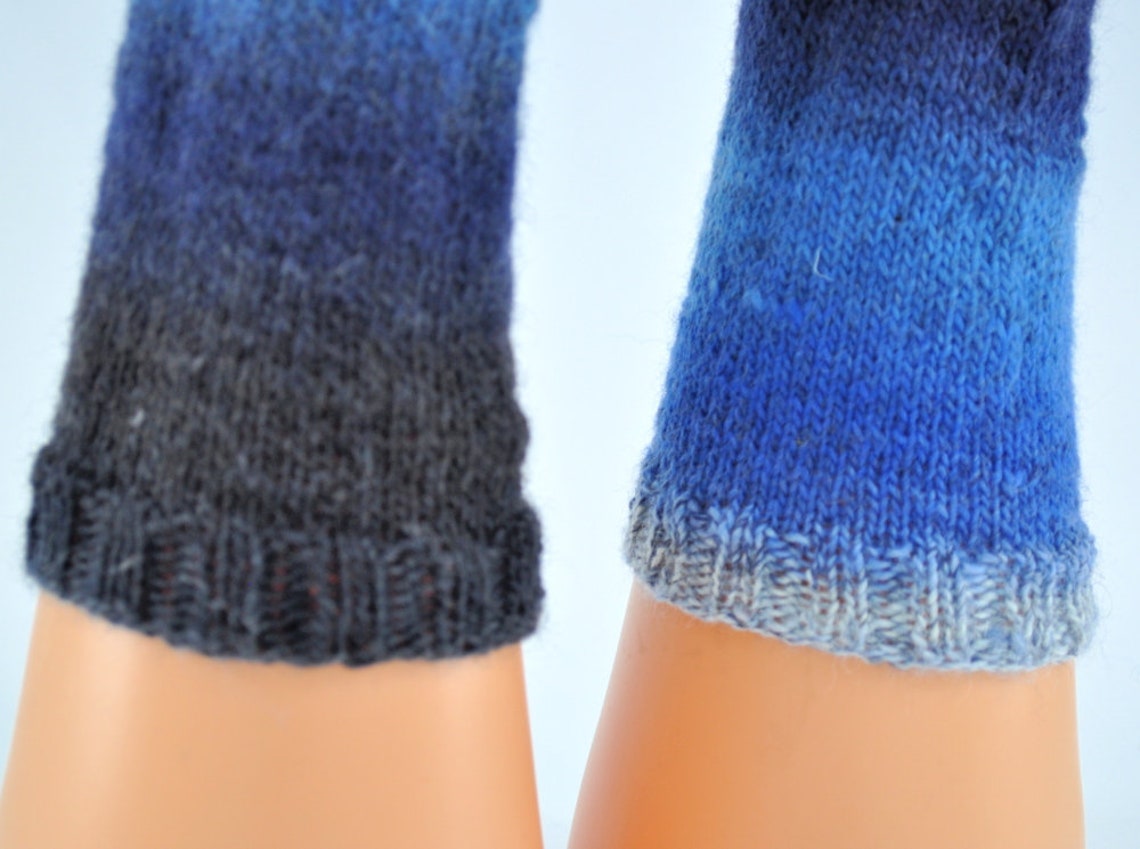 Gradient Blue Unisex wool socks