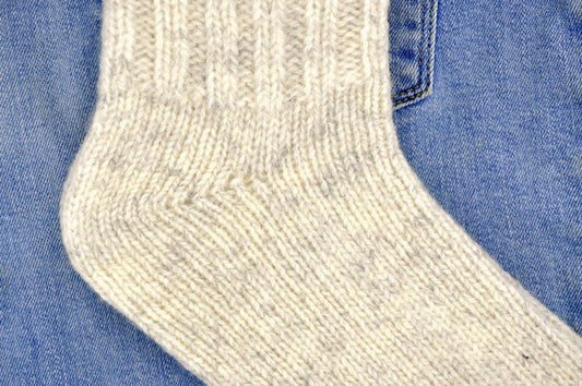 Grey Melange Unisex Wool socks