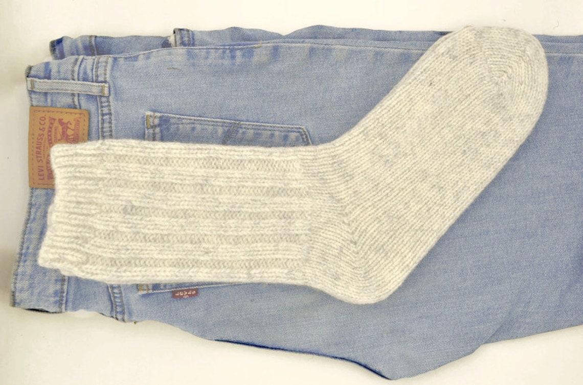Grey Melange Unisex Wool socks