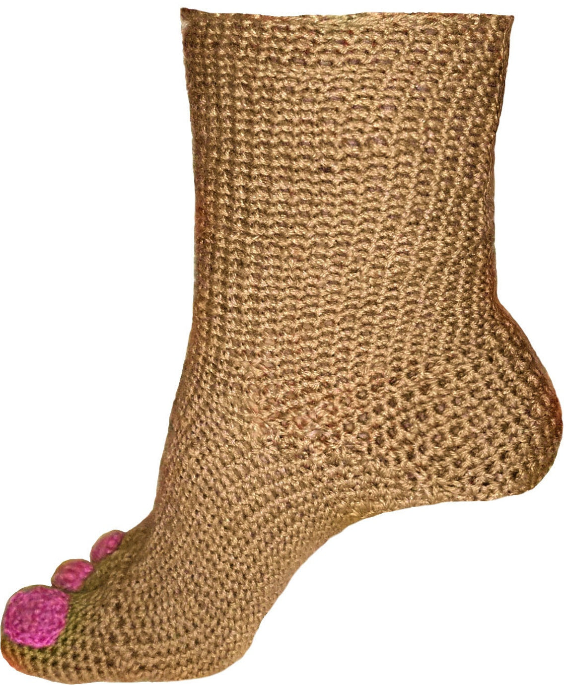Pink Toe wool socks