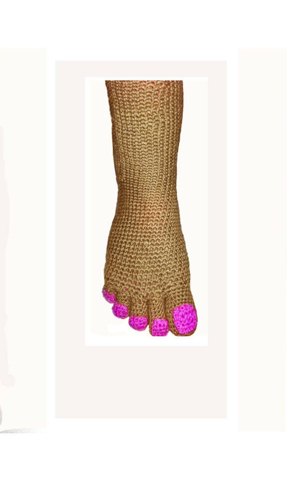 Pink Toe wool socks